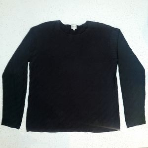 *SOLD* Armani Collezioni | Black Zig-Zag Knit Sweater